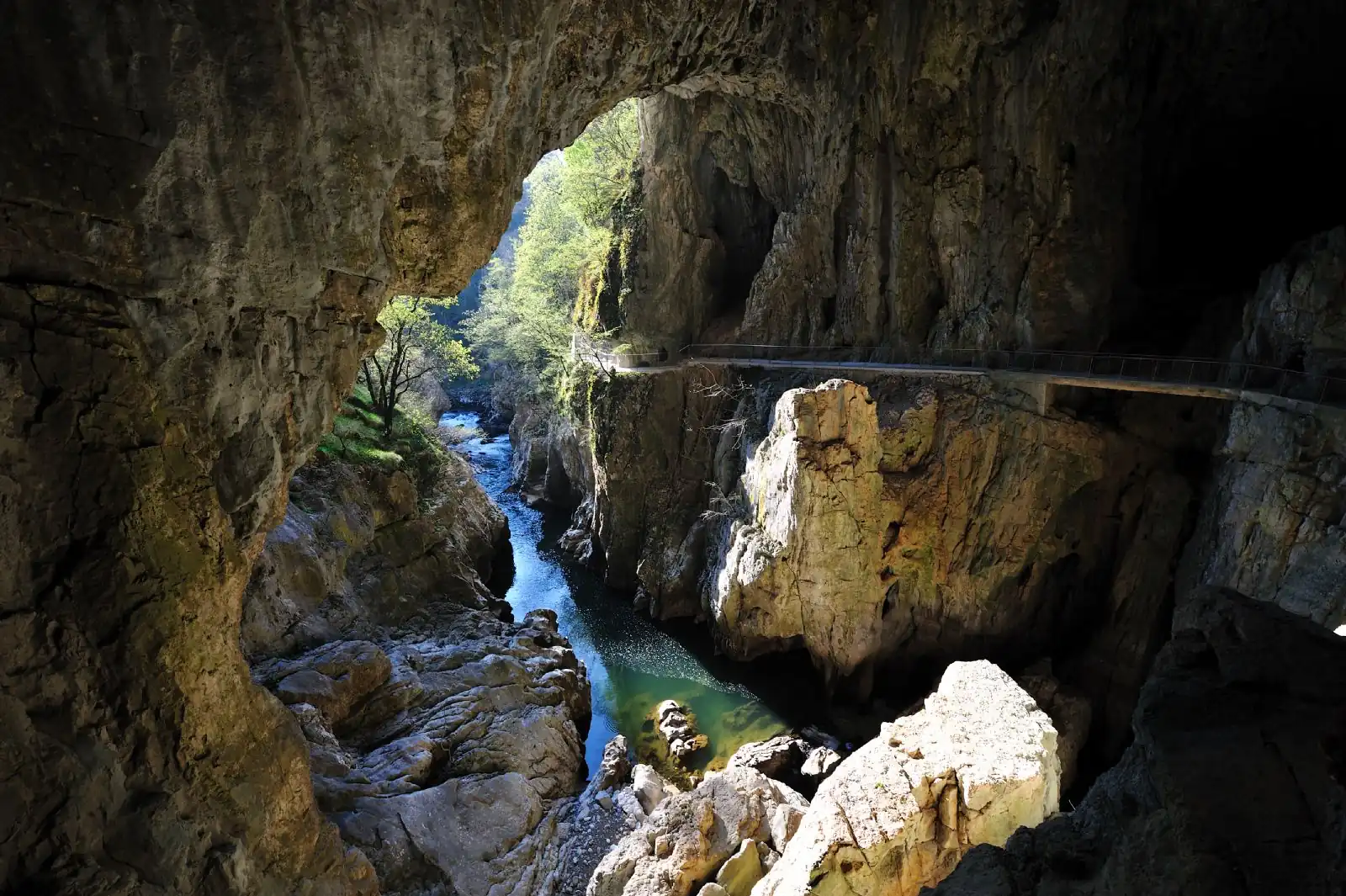 Mahorčičeva jama within the Škocjan Caves system — named after Jožef Mahorčič in 1819