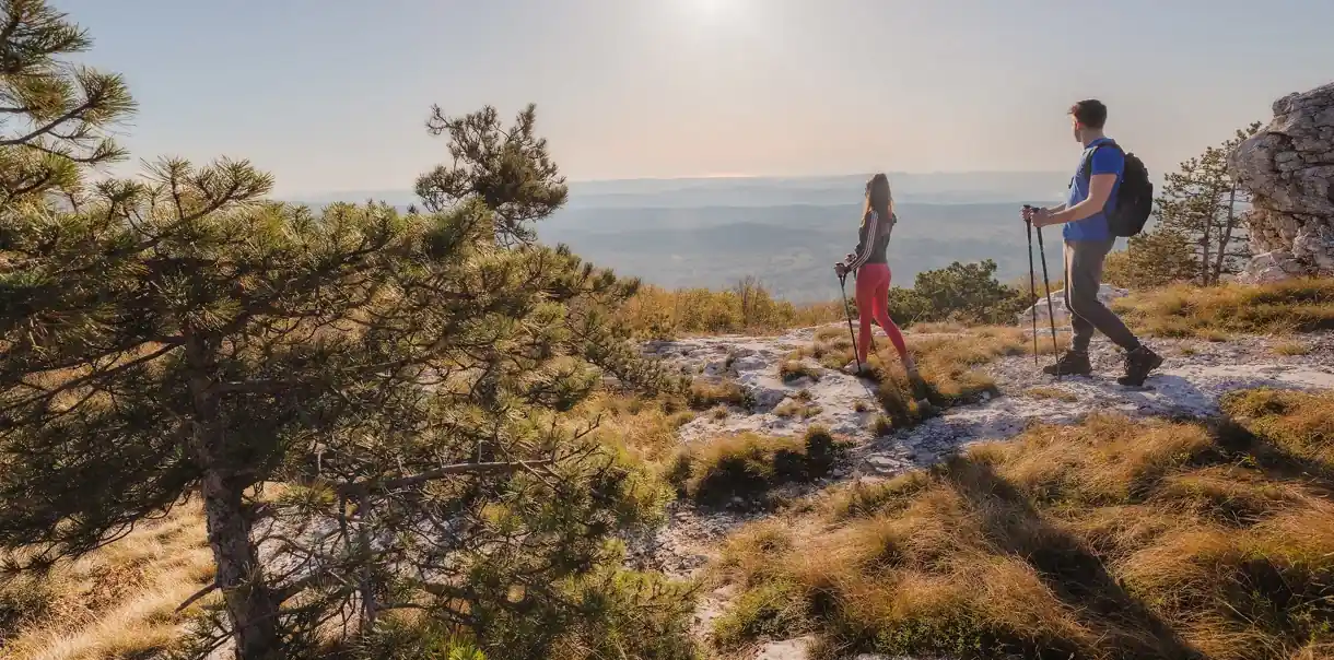 Slavnik — the highest peak of Čičarija with a view over the Gulf of Trieste